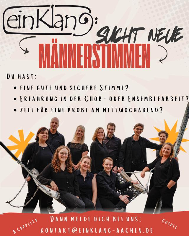 Männerstimmen gesucht